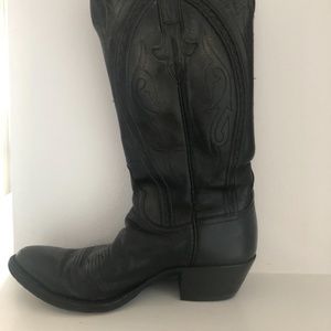 Lucchese black western boots, sz. 6.5M